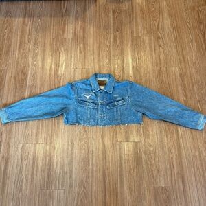 Vintage Cropped Denim Jacket